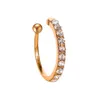1 pieza de pequeño pendiente de oreja, delicado Concha Huggie CZ, anillo de nariz de diamante no perforado, joyería de moda para mujer, regalo 5724983