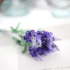 5st Lot 10 Heads Artificial Flower Lavender Branch Simulation Lavender Bouquet Fake Flower Wall Wedding Decorative Silk Bouquet251C