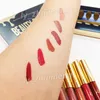 6 Colors/set Lip Gloss Beauty Glazed lipstick Matte Liquid Lipstick makeup Lip gloss Kit Lip gloss Gold Birthday Edition Cosmetics Christmas