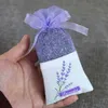 7 styles de coton violet organza lavande rose fleur plante sachet sac vide bricolage séché fleur de fête décoration décoration ornement