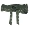 Women Belt Dress Belt Bred kjolnit Rivet Ribbon Belt Ladies Belt för damer Midjeband Bow Ladies Belt 71645046444295