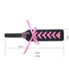 Bondage SM SP schwarze Lederbänder Paddel Cosplay Flirt Toys Sex Game Pink Au6537473027