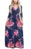 Robes Femmes Vêtements Bohême Maxi Robes Floral Imprimé Robes Casual Plage Robe De Mode D'été Sexy Vêtements Pour Femmes Vestidos B4791