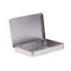 Metal Tin Box Photo Postcard Large Rectangle Classic Silver Jewelry Holder Storage Box 160*112*20mm ZZA1453