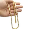 New Mens Gold Chains Fashion Hip Hop Necklace Jewelry Iced Out Chain Rhinestone Single Row Necklace
