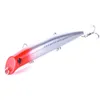 Hengjia 20pcs Popper Minnow cezbeder Deniz Peri Balıkçılık cazibesi 12.6CM 16.3g üst su yem 4 renk pesca pike balıkçılık ele kancalar