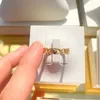 api All'ingrosso-oro Anelli Box Set originale di 925 Sterling Silver nido d'ape per gli accessori delle ragazze delle donne di moda