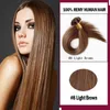 Blor Brown Blonde indien Remy Extensions pré-plans humains italien Kératine Hair Flat Tip U Tip Fusion 100 S / PCS 50G 70G 100G
