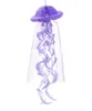 Diy pendurado medusa decoração do partido favo de mel artesanato pastel decoração do partido sob o mar crianças fontes do partido de aniversário 3COLOR