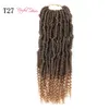 BOMB TWIST UTILESHAIR Bourgogne Ombre Synthétique Crochet Cheveux 14 pouces de Long À La Main Tressage Cheveux Pré bouclé Fluffy Bomb Cheveux Tresses