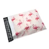 Flamingo Poly Mailer Adhesive Kuvert Bags Courier Present Flamingo Väska Plast Presentgåva Leksaker Lådor Förpackningsväska LX1833