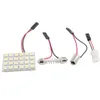 Aydınlatma Ampuller Dome Festoon Araba LED İç Panel Işık 24SMD 5050 Oto Okuma Işıkları ile T10 / BA9S / Festoon