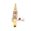 Nyanlopp Bling Metal Mouth Tips med Hookah Shisha Aluminium Alloy Mouthpiece Drip Tips för Sheesha Narghile Skull Smoking Pipe Tool