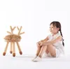 Tabouret fauve chaise animal meuble enfant cadeau maternelle bois massif petites chaises