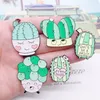 Cartoon Cute Plant Cactus Love Enamel Brooch Alch Stoy Badge Dżinsowe ubrania Bag Pin Sweet Woman Biżuter