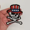 Patches For Clothing20pcs Skull Logo Iron On Patch Ghost Bone Cross Biker Rider Punk Rock Tatoo Jacket T-shirt Badge Costume