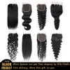 Brasilianska Virgin Human Hair Lace Closes Body Wave Loose Wave Deep Wave Straight Kinky Straight Natural Black 4x4 Spets Avslutningar Ms Joli