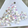 Crystal AB Flat Back Nails Rhinestone SS3-SS40 3D Glass Nail Artonshones أحجار أحجار واحدة لكل عبوة