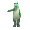 Costume de mascotte d'alligator d'Halloween de qualité supérieure Crocodile de dessin animé Personnage de thème animé Costumes fantaisie de fête de carnaval de Noël