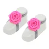 15420 Baby Sandals Rose Flower Shoes Cover Barefoot Foot Ties Infant Girl Kids First Walker Shoes Photography Props