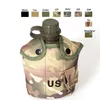 Utomhussport Molle Bag Hydration Pack Assault Combat Camouflagetactical Molle Water Kettle With Cover Pouch No11-664