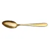 4pcs / set guld bestick sked gaffel kniv te sked matt guld rostfritt stål mat silvervara servis uppsättning rra2833-6