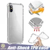 Mjuka TPU-tydliga fall för Galaxy Note 20 S20 iPhone 14 13 12 11 Pro XR XS Max Anti-Knock Case Huawei P20 Lite Transparent stötsäker TPU-stötfångare