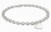 2021 серебряная толстая цепочка с круглой пластиной и подвеской, ожерелья высокого качества, размер подвесок с синей коробкой и мешком для пыли 214t
