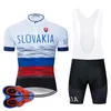 Ventes directes d'usine Moxilyn 2020 Team Slovaquie Maillot de cyclisme Ensemble VTT Vêtements de vélo Ropa Ciclismo Vêtements de vélo Porter Hommes Maillot Court Culotte