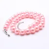 La joyería más nueva manera del estilo sólido de color perla Kid collar fornido niñas Cuentas Bubblegum collar fornido para los niños