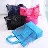 Ny kreativ multi färg som håller färsk lunchväska ispaket handhållen termisk isolering handväska bär praktiska mesh-förvaringspåsar packar
