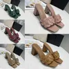 2019 neue Frauen Rutschen Tribute Gladiator Sandalen Frau Chunky Heels Woven Silppers Sandales Femme TRIBUTE SANDALEN