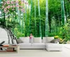 Özel Fotoğraf Kağıdı 3d Bambu Orman Trail 3D Güzel Sahne Oturma Odası Yatak Odası Arka Plan Duvar Dekorasyon Duvar Kağıdı