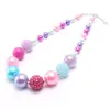 かわいい赤ちゃん子供チャンキービーズネックレス女の子チョッカーチェーンネックレス1pc /ロットキッズBubblegum Gumballネックレスギフト