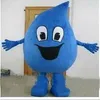 Disfraz de mascota de gota de agua azul de alta calidad 2018 para que adulto use mascotas de personajes de dibujos animados para la venta