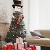 HOT Прекрасный Cute Большой размер Снеговик Рождественская елка Toppers Модное Home Shopping Mall Xmas Eve Tree Topper орнамент Новый