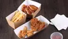 Home Disposable Kraft Paper French Fries Cup Eco Friendly Fried Chicken Dessert Plate Party Food Package