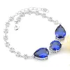 Luckyshine Jewelry Natural Shiny Olive Peridot Gems dla kobiet 925 Silver Chain Bransoletki Prezent wakacyjny 8 cali