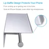 Freeshipping Double Roll Toilet Paper Holder With Phone Shelf - Bathroom Tissue Dispenser - Modern Style (Shiny Silver)