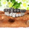 Nouveau Bracelet couronne hommes et femmes en acier inoxydable crâne de Lion macramé Bracelets Bracelets tour réglable bijoux accessoires cadeau