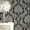 Damasco Wallpaper Prata de luxo para Paredes 3 D vinil Wallcovering Sala Quarto TV fundo Decor Papel de Parede