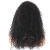 Parrucche per capelli umani con chiusura in pizzo 4x4 Colore naturale Parrucche per capelli umani brasiliani ricci profondi Densità 130% Densità 150%