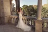 Julie Vino Mermaid Wedding Dress With Detachable Train V Neck Appliqued Beaded Bridal Gown Backless Ruffle Lumbar Vestidos De Novia