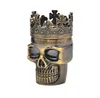 Skull shape double-layer smoke grinder 46 mm diameter metal smoke crusher