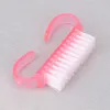 Nail Art Dust Cleaning Brush Plastic Handvat DIY Pedicure Manicure Nail Cleaning Scrubbing Borstels Gereedschap RRA953