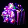 Lanterna lampeggiante a led per bambini festosa incandescente giocattolo matrimonio compleanno decorazione Glow Party cuore chiaro stella atmosfera luminosa oggetti di scena regali di NATALE