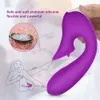 G spot vibrator med tunga klitoris stimulator uppladdningsbar dildo vibrator Vattentät silikon sex leksak för kvinnor par y191220