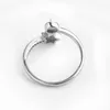 HOPEARL Jewelry 925 Sterling Silber Zirkonia Glitzer Stern Ring DIY Perlenschmuck Halterungen 3 Stück