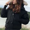ファッション冬の女性爆撃機パーカーデザイナーダウンパーカスクラシックフード付きジャケット女性の屋外温かいコートカスタマイズプラスサイズ