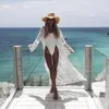 Romântico chiffon quimono verão rendas praia férias cardigan envoltório blusa longa mulheres roupas de beleza para frete grátis